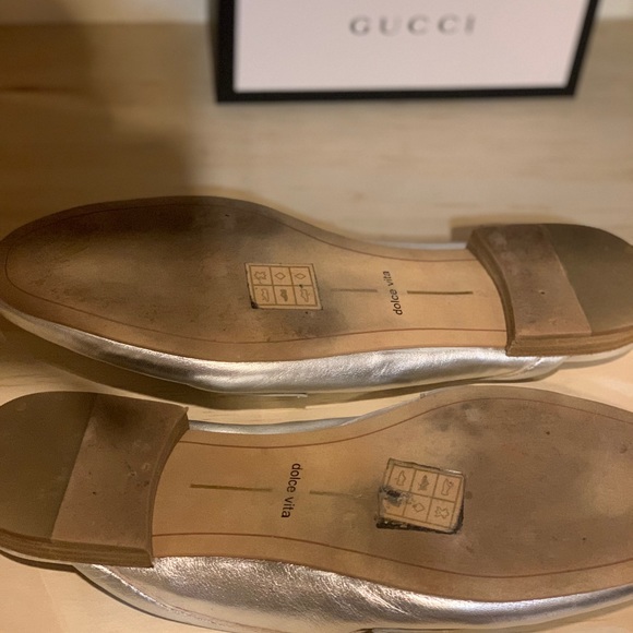 Dolce Vita Silver Loafer Mules - Picture 3 of 3